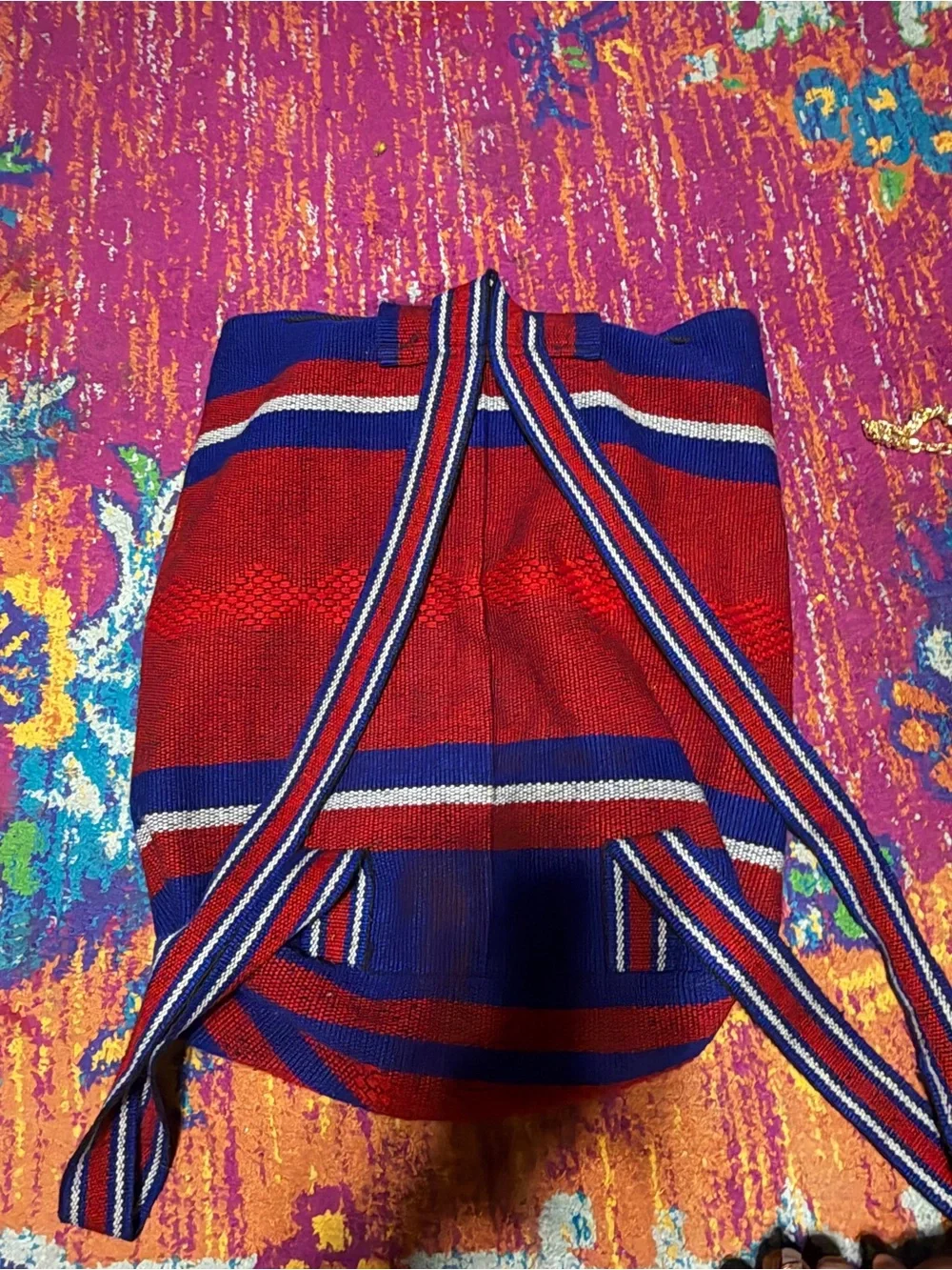 Chicago Cubs Red & Blue Knit Tote Bag
